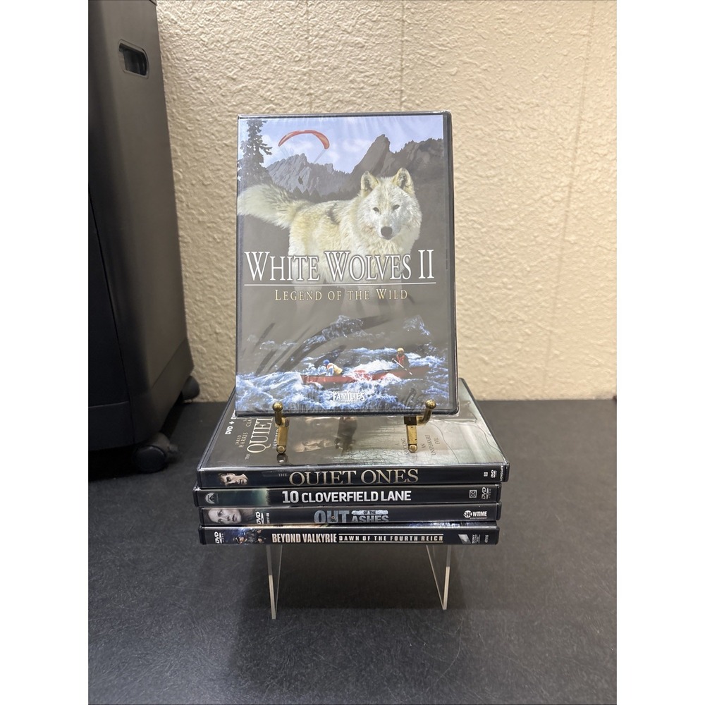 Lot of 5 DVDs~White Wolves II~Quiet Ones~10 Cloverfield Ln.~Beyond Valkyrie~Plus